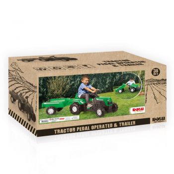 Primul meu tractor cu remorca verde