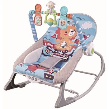 Scaunel balansoar Chipolino Baby Spa blue la reducere