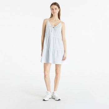 Tommy Jeans Poplin Tiered Strappy Dress Shimmering Blue