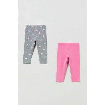 OVS leggins copii culoarea gri, modelator