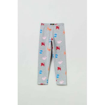 OVS leggins copii culoarea gri, modelator