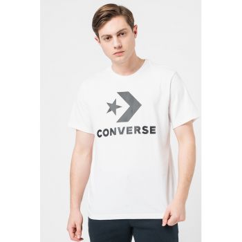 Tricou unisex cu imprimeu logo la reducere