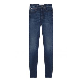 Blugi skinny cu talie inalta