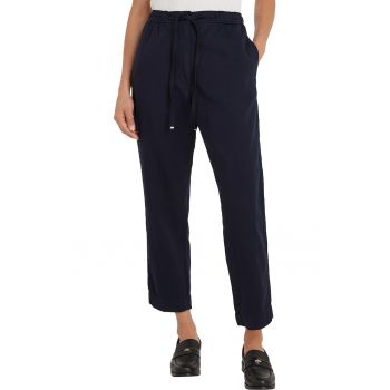 Pantaloni din amestec de bumbac organic cu snur ieftina