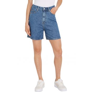 Pantaloni scurti din denim cu talie inalta