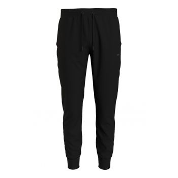 Pantaloni cu croiala conica si snururi de ajustare pentru antrenament