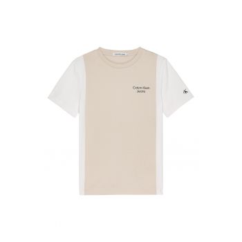 Tricou cu decolteu la baza gatului - din amestec de bumbac organic