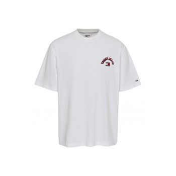 Tricou cu decolteu la baza gatului si logo