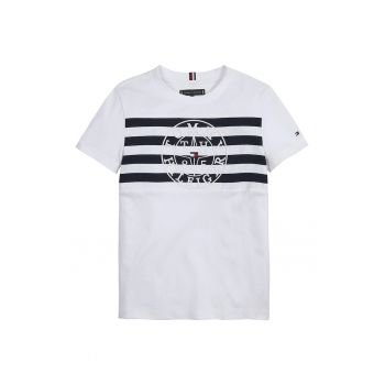 Tricou in dungi cu logo brodat