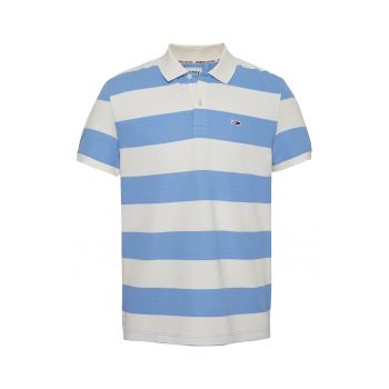 Tricou polo cu dungi