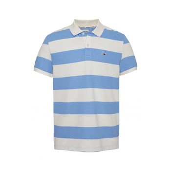 Tricou polo cu dungi