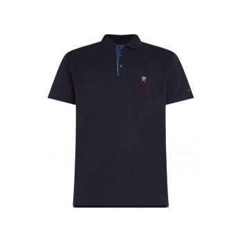 Tricou polo de bumbac organic cu logo brodat
