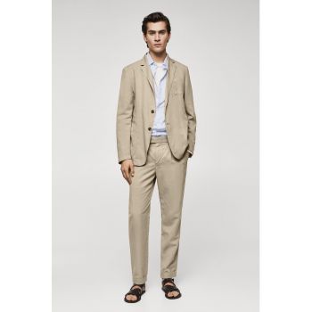 Pantaloni din amestec de lyocell cu croiala conica Delave