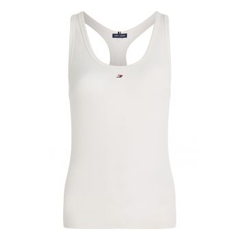 Top slim fit cu spate decupat - pentru fitness