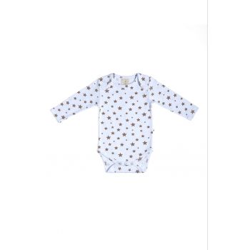 Body de bumbac cu maneci lungi