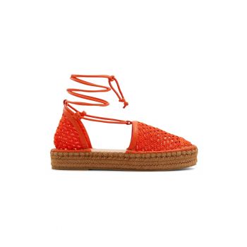 Espadrile cu aspect crosetat Picot