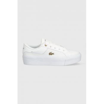 Lacoste sneakers Ziane Platform culoarea alb, 45CFA0013