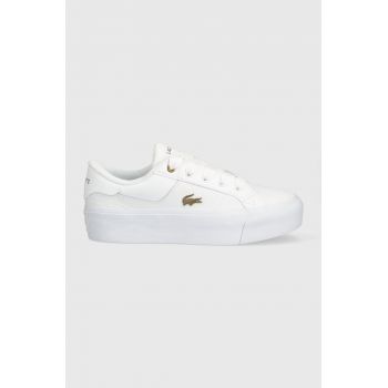Lacoste sneakers Ziane Platform culoarea alb, 45CFA0013