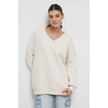 Medicine bluza femei, culoarea bej, neted