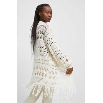 Medicine cardigan femei, culoarea bej
