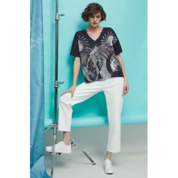 Medicine tricou din bumbac culoarea gri