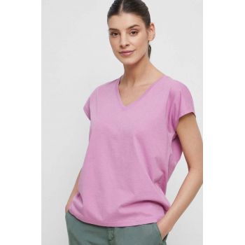 Medicine tricou din bumbac culoarea violet