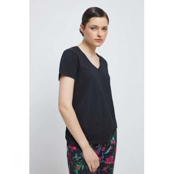 Medicine tricou femei, culoarea negru ieftin