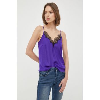 Morgan bluza femei, culoarea violet, neted