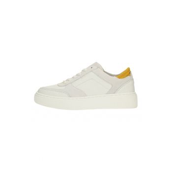 Pantofi sport colorblock de piele