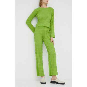 Résumé pantaloni femei, culoarea verde