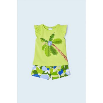 Set de imbracaminte cu model tropical - 2 piese