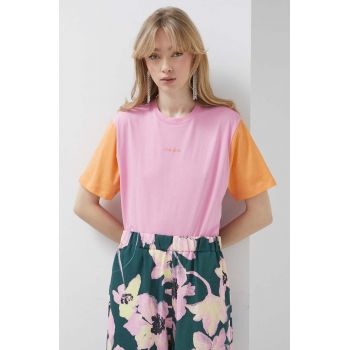 Stine Goya tricou din bumbac culoarea roz
