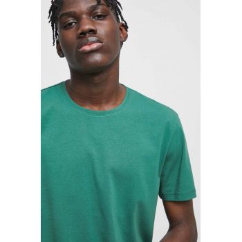 Medicine tricou barbati, culoarea verde, neted