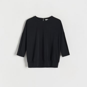 Reserved - Bluză cu mânecă lungă - Negru