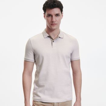 Reserved - Cămașă polo regular - Bej