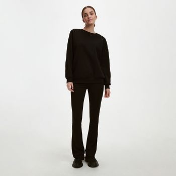 Reserved - Pantaloni flare din jerseu - Negru Reserved - Pantaloni flare din jerseu - Negru