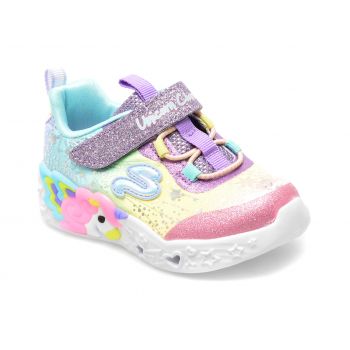 Pantofi SKECHERS multicolor, UNICORN CHARMER, din piele ecologica