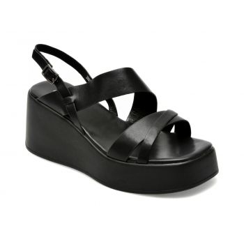 Sandale GRYXX negre, 2860885, din piele naturala