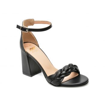 Sandale GRYXX negre, 4463300, din piele naturala