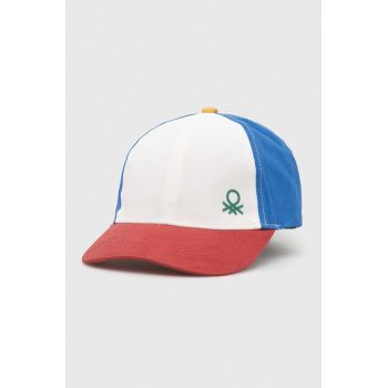 United Colors of Benetton șapcă din bumbac pentru copii neted