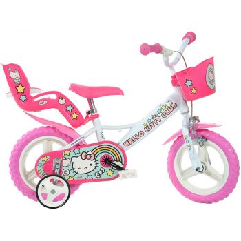 Bicicleta copii Dino Bikes 12' Hello Kitty la reducere