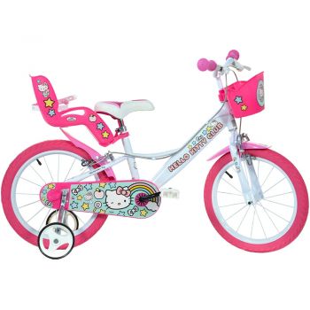 Bicicleta copii Dino Bikes 14' Hello Kitty la reducere