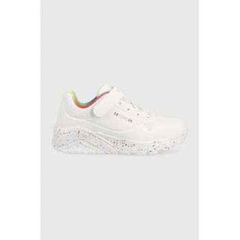 Skechers sneakers pentru copii culoarea alb