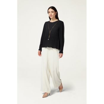 Bluza cu pliuri frontale