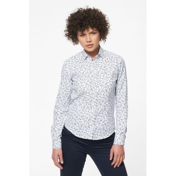 Camasa slim fit cu imprimeu floral