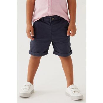 Pantaloni scurti chino cu termiantie pliabila