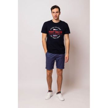 Tricou de bumbac cu imprimeu logo Majesty