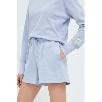 Casall pantaloni scurti din bumbac neted, high waist