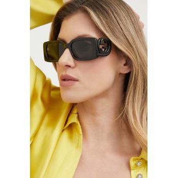 Gucci ochelari de soare femei, culoarea negru de firma originali