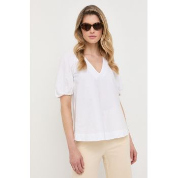 Marella bluza femei, culoarea alb, neted de firma originala